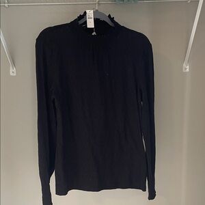 Talbots Black Long Sleeve Top
